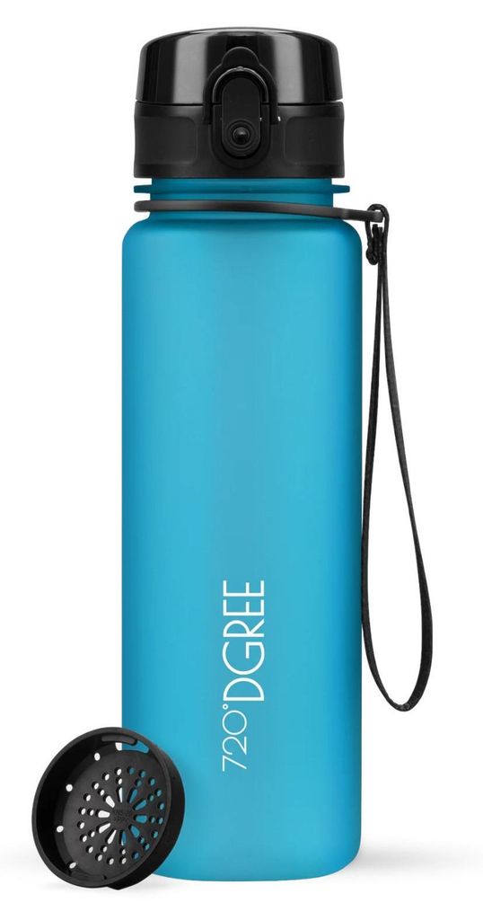720°DGREE Trinkflasche uberBottle softTouch mit Sieb sky blue 0,5l