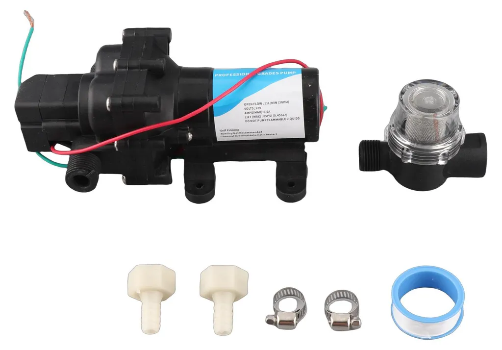 Pompe de transfert d'eau 12V auto-amorçante à membrane pour camping-car