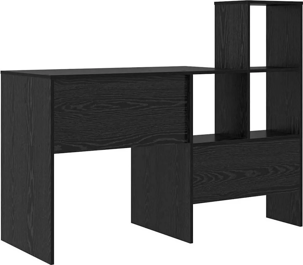 Scrivania Rovere Nero 100x40x90 cm | Mobile Ufficio Salvaspazio Design - 7