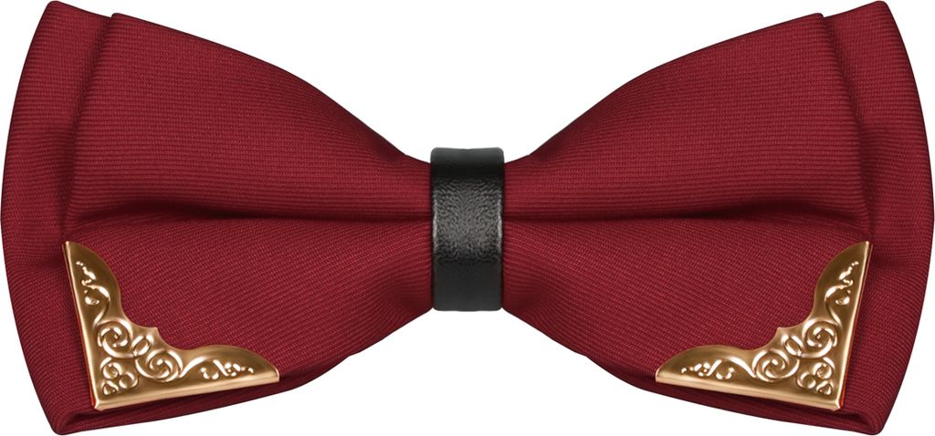 Fliege Herren Metall Ecken Hochzeit Konfirmation Anzug Smoking Schlips Schleife Baumwolle bordeaux