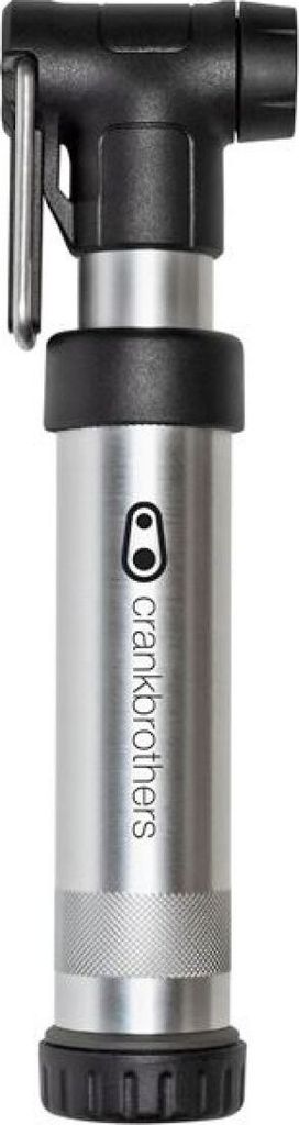 Crankbrothers Gem S Handpumpe inkl. Rahmenhalter silber