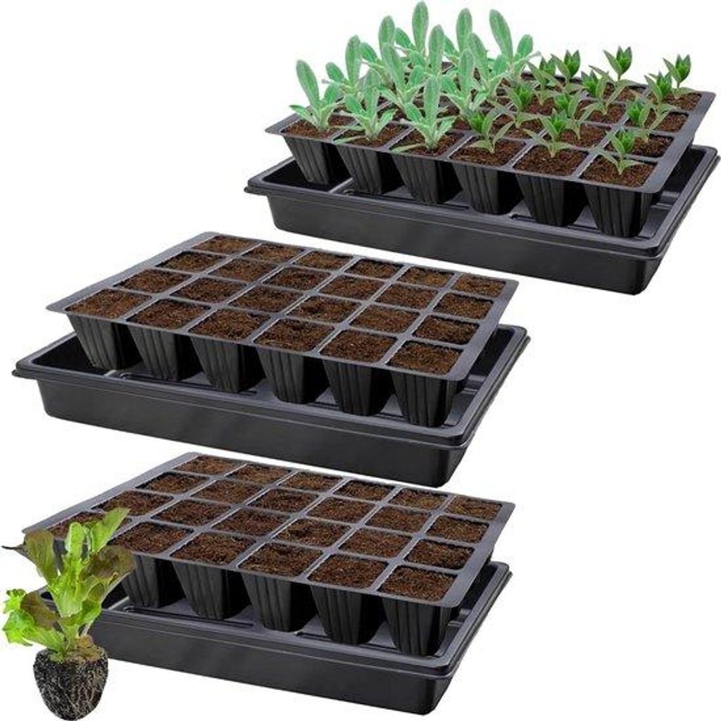 Hydroponische Kultivierplatten mit Unterstützung - geeignet für die Zucht - 3 Stück