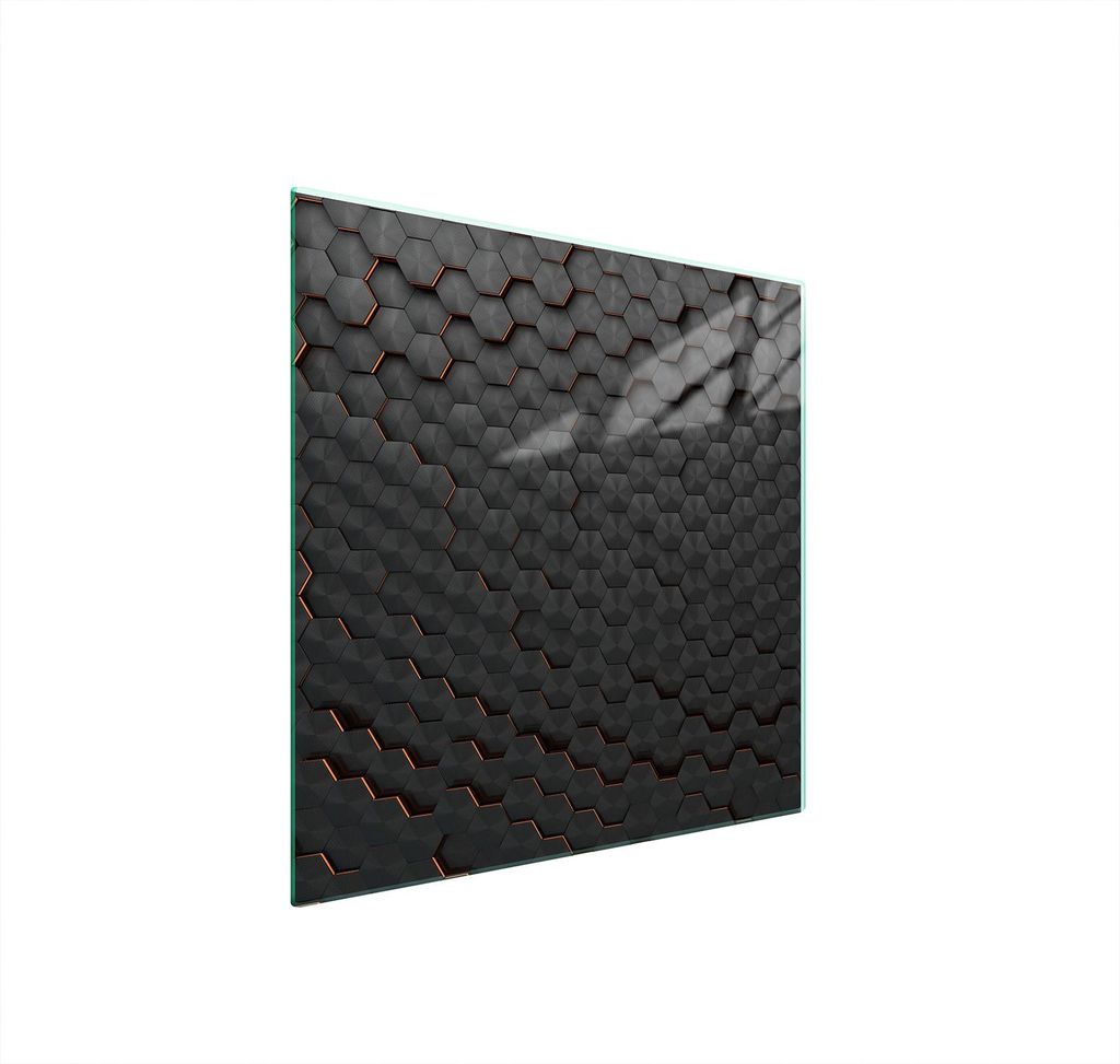 Glasschutzplatte Für Herd 50X52 Schwarz Produktbild 