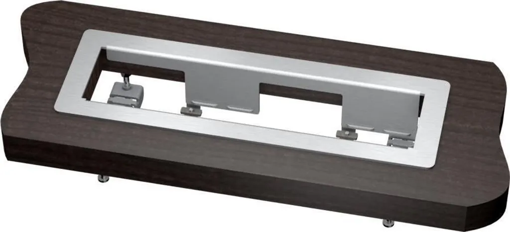 Cadre de finition Kindermann quadruple blanc pour 4 modules de prise