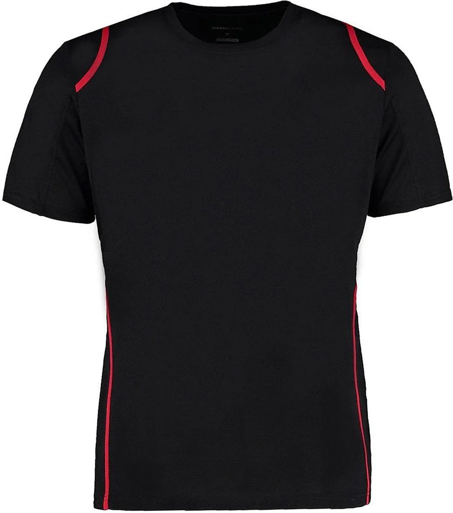 Gamegear Herren Cooltex T-Shirt BC451 (L) (Schwarz/Rot)