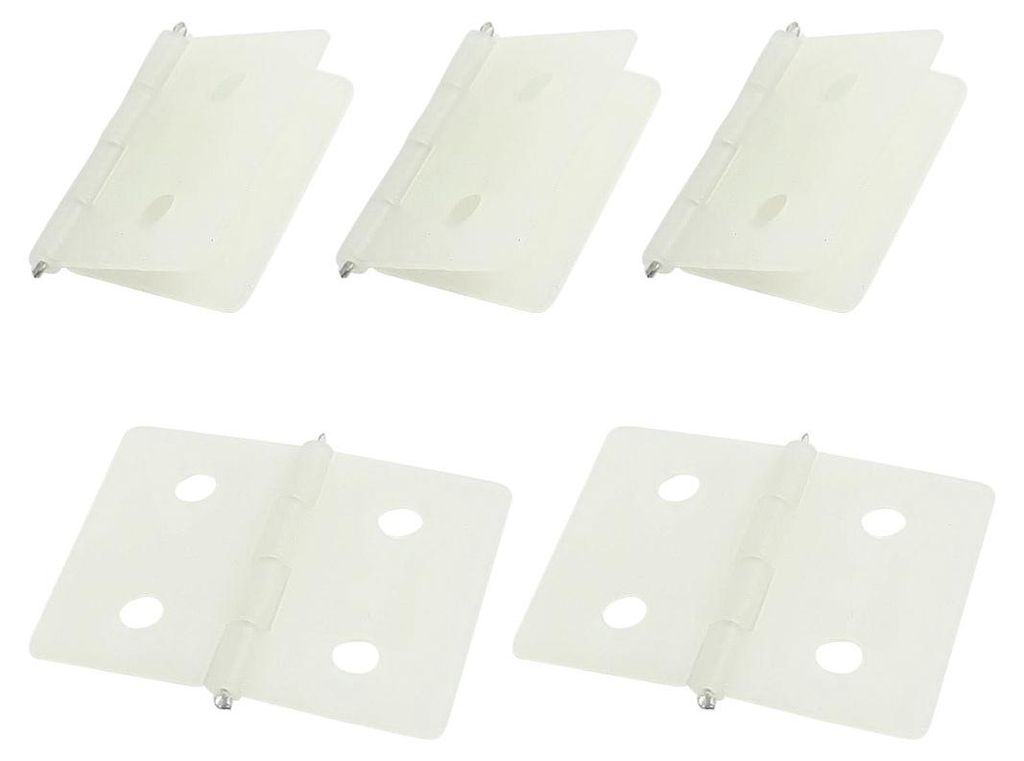 5 Stš¹ck RC-Flugzeug-Ersatzteile Beige Nylon-Scharniere 27 x 36 mm