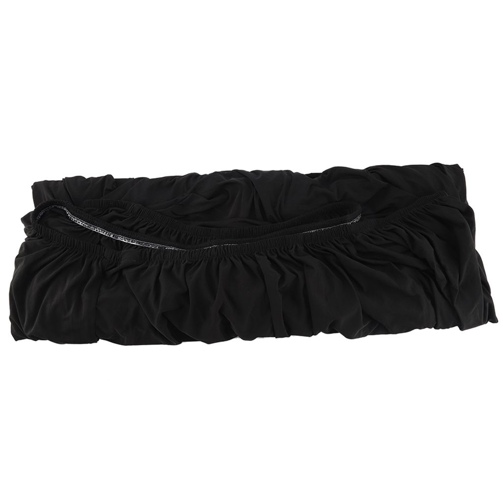 Polyester 3+2 Sitz Ecke Sofa Abdeckung L Form Slipcover Home Möbel Schutz (Schwarz)