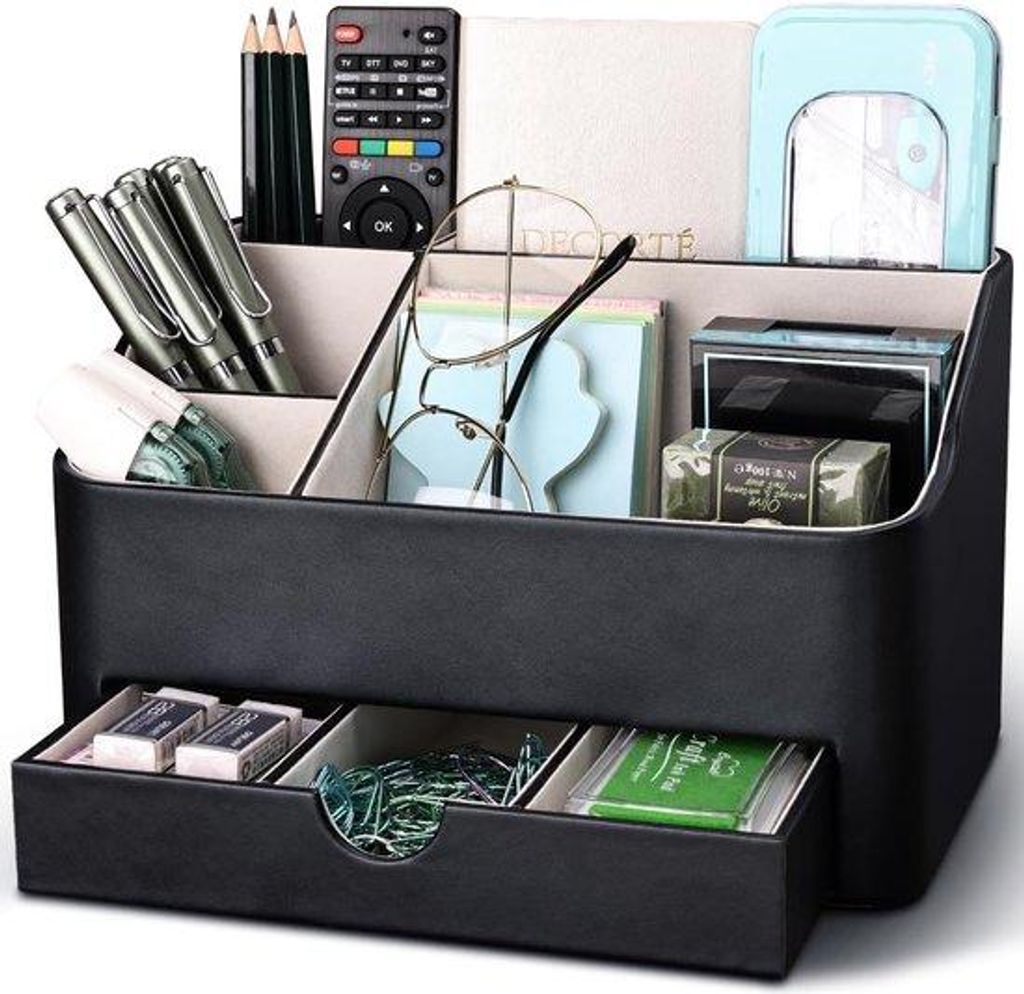 Büro-Organizer mit 5 Fächern und Ladungen, multifunktionales Aufbewahrungssystem, Bürohalter für Stifte, Büroorganisation für Büro, Zuhause,...