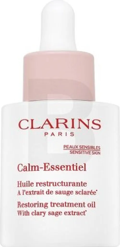 Huile de soin visage anti-rougeurs Calm-Essentiel Clarins protection 30ml