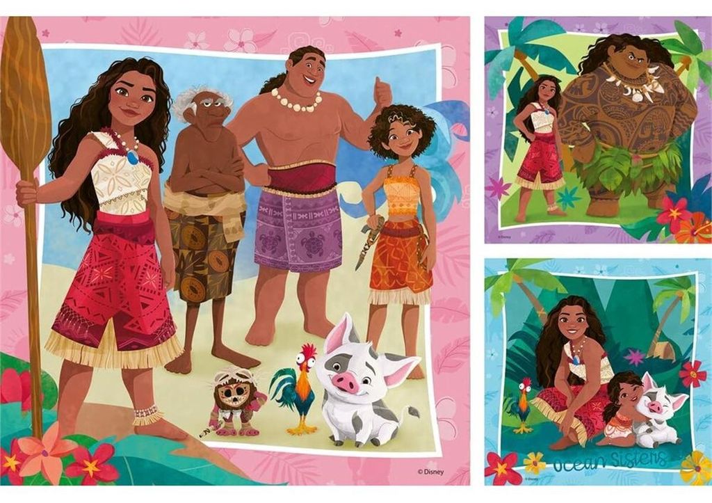 Ravensburger - Puzzle Disney Vaiana 2, 3x49 elementów, Image du produit 
