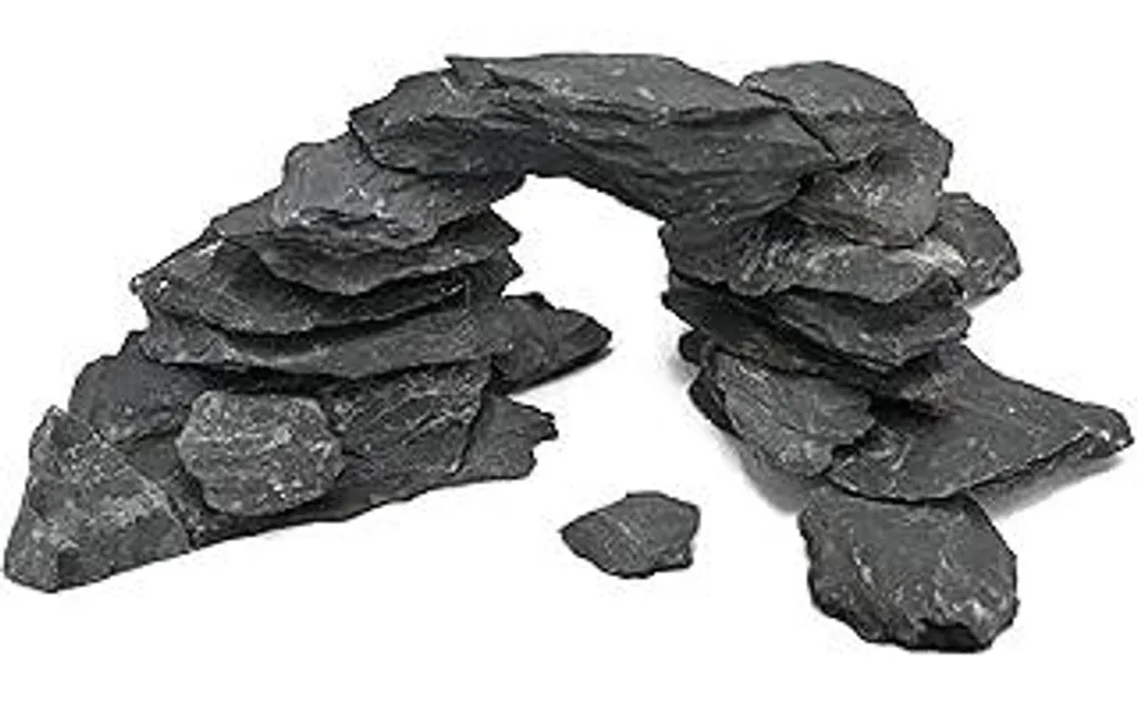 Ardesia Nera Naturale 2,3kg per Rettili e Acquari | Inerte e Sicura