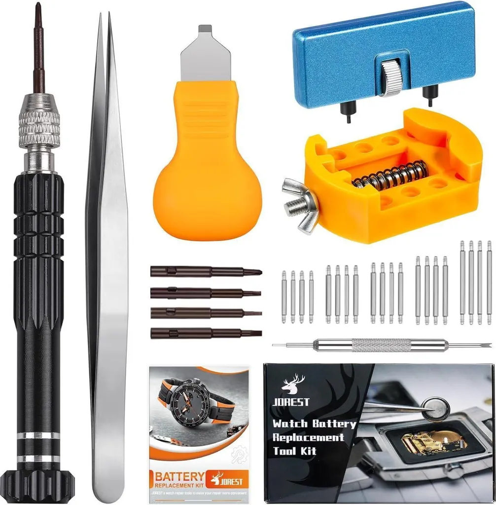 Kit entretien montre pour changer la pile et ajuster le bracelet métal