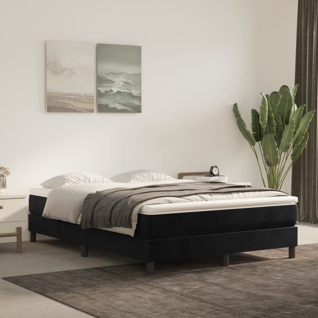 Möbel Taschenfederkernmatratze Schwarz 120x210x20 cm Samt - Sonstige Matratzen 4016578