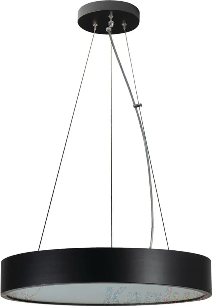 Luminaire de plafond pour salle à manger JASMIN 3 lumières Noir Bois