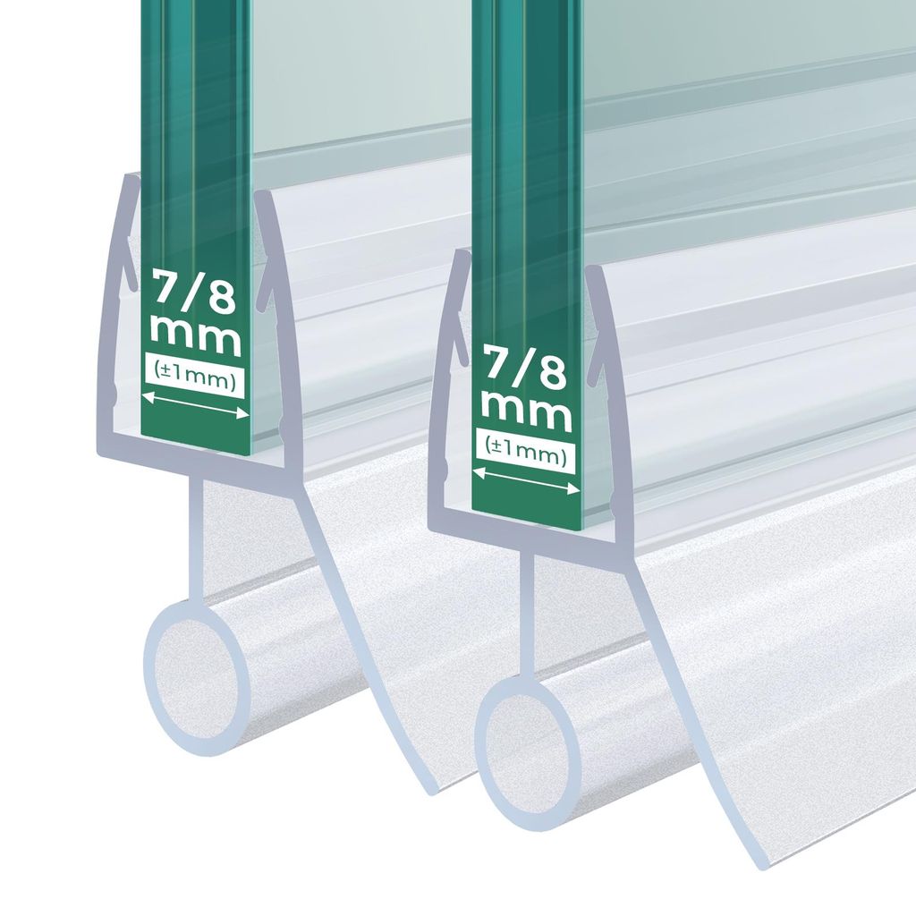 S'AFIELINA Duschdichtung 2 Stück 60cm für 7–8mm Glas – Produktbild 