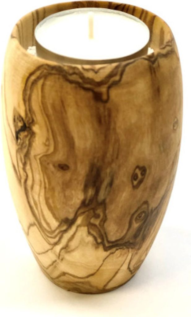 Teelichthalter mit einer Füllung aus Sand, die für einen absolut sicheren Stand sorgt und einem Teelicht. So ist alles bereit für einen gemütli...