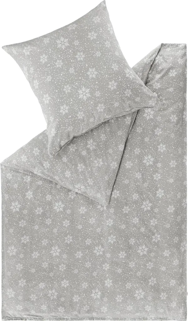 Housse de couette en flanelle grise 135x200 cm ESPRIT Literie Hiver