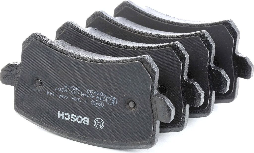 BOSCH 0 986 494 344 - OE JZW 698 451 E Bremsbeläge für A6 (4F), Q3 (8U), Alhambra (710, 711), CC (358), Passat (365, 362), Passat (3C), Passat CC...