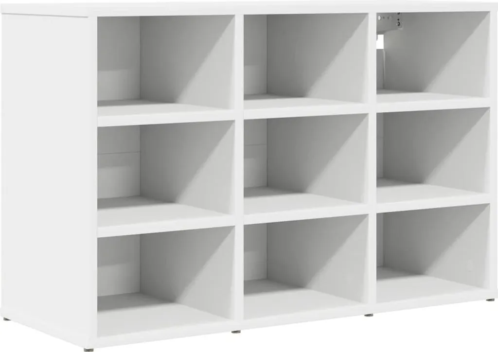 Scarpiera con ripiano Bianco 77,5 x 30 x 51 cm Materiale a base di legno