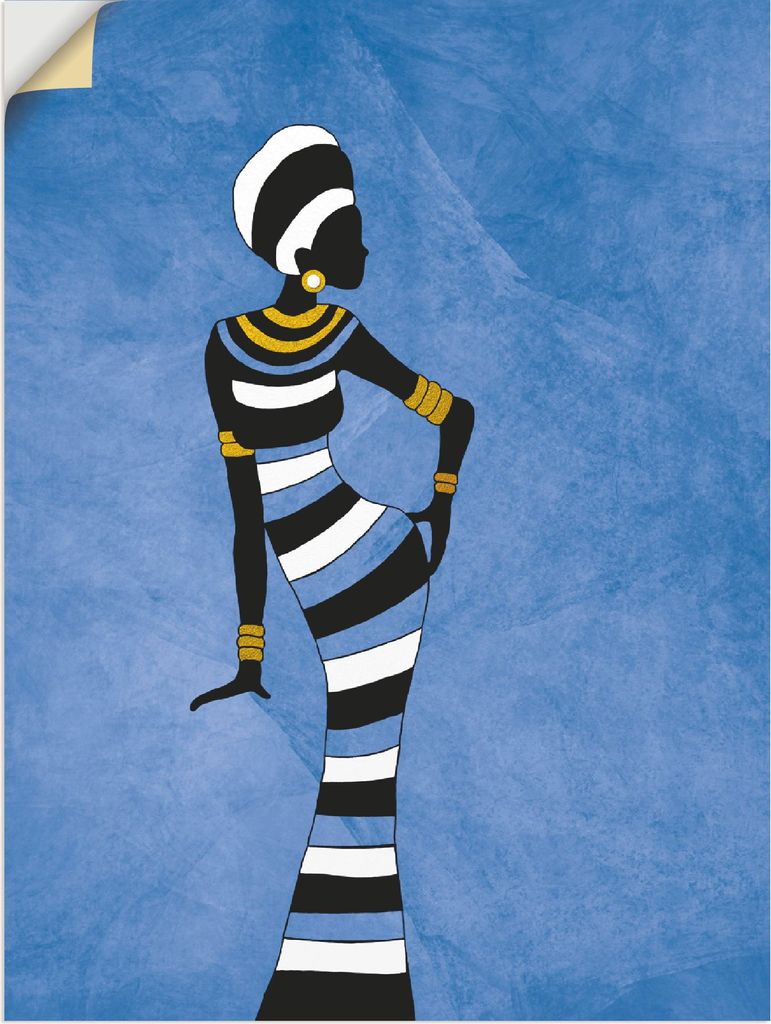 ARTland Wandbild, selbstklebend Afrikanische Frau Größe: 30x40 cm