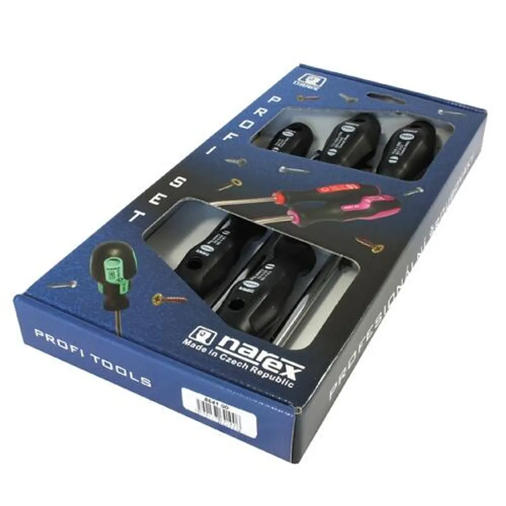 Set Cacciaviti da Officina PROFI PIATTO 8641-00 5 pz Narex Professionale