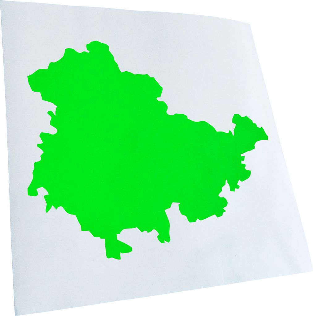 hauptsachebeklebt Kiwistar - Autoaufkleber - Thüringen Deutschland Silhouette Heckscheibe - Aufkleber für Auto Kfz Fahrrad, LKW, Truck Mofa