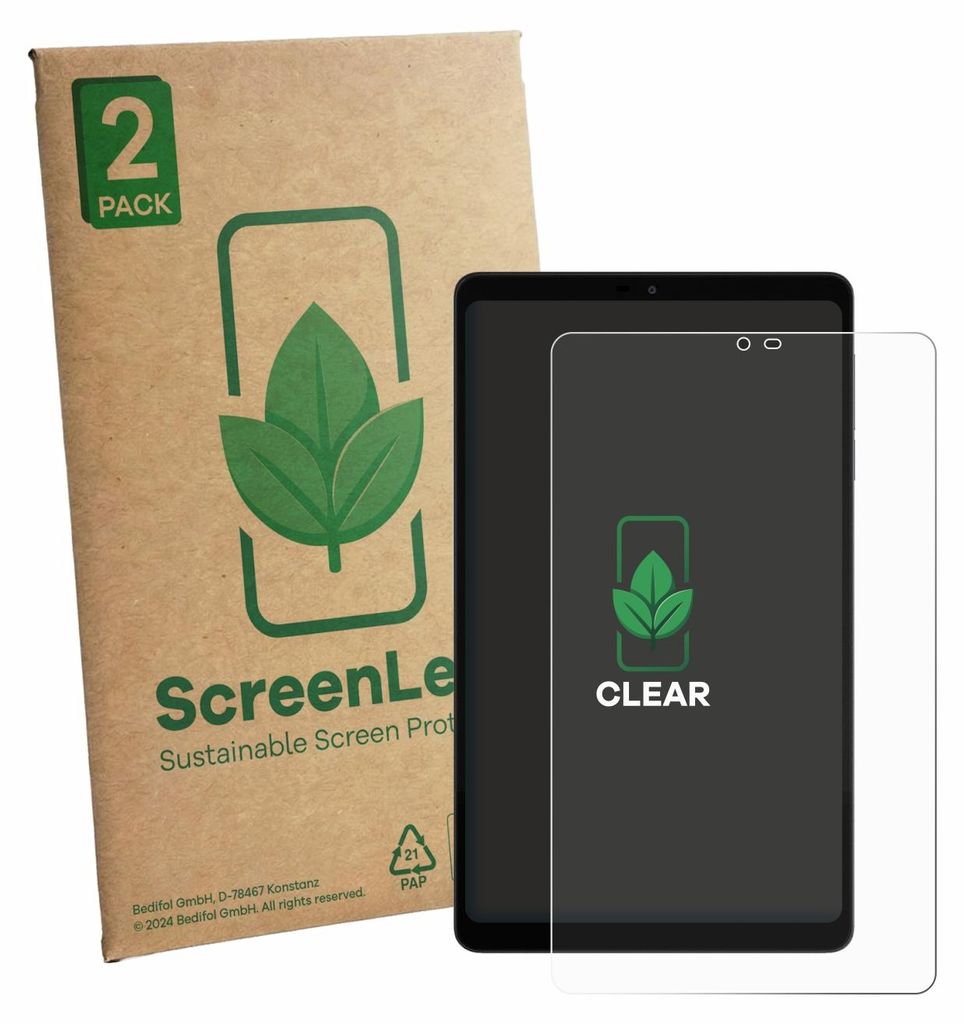 2x ScreenLeaf Schutzfolie für Alldocube iPlay 60 mini nachhaltiger Displayschutz Display Schutz Folie Klar Transparent