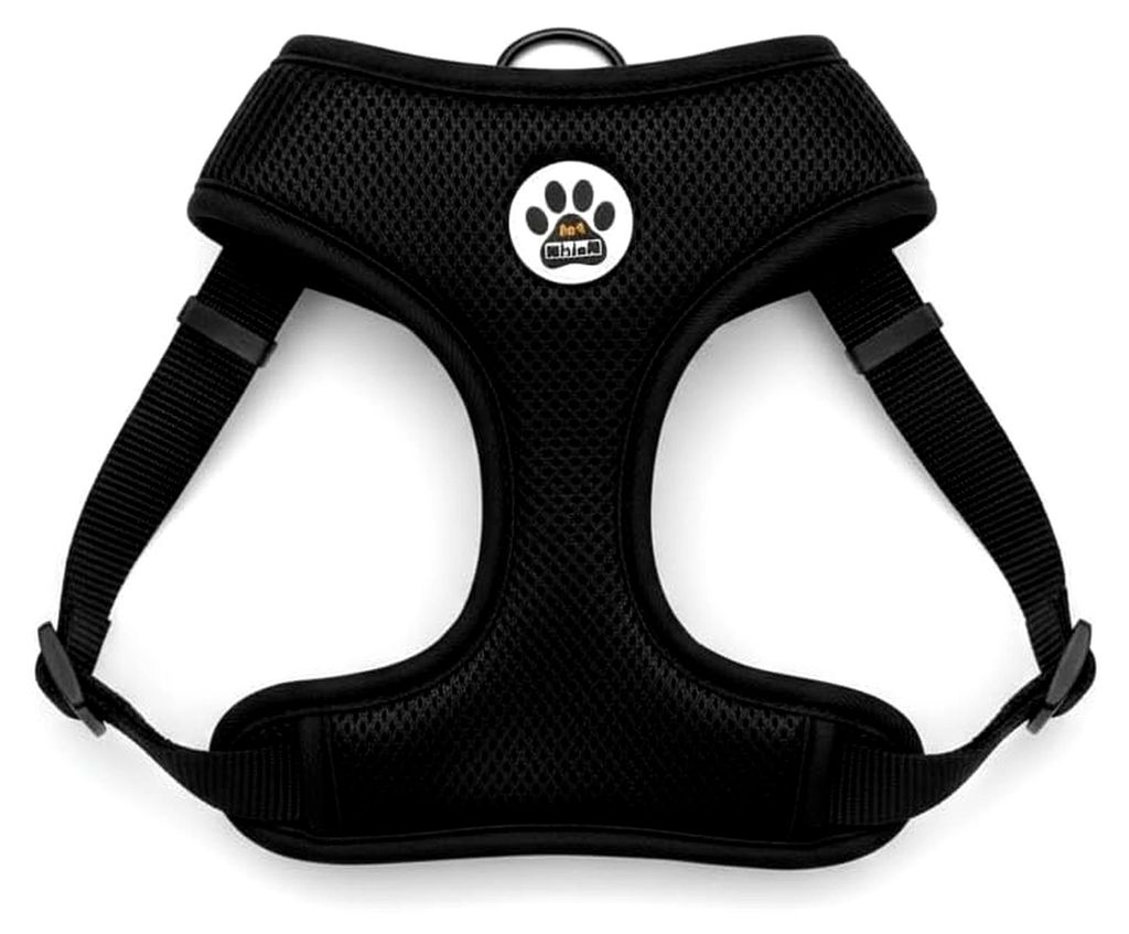 Verstellbares Hundegeschirr für kleine Hunde, bequemes und atmungsaktives Material, Größe M für Hunde von 7,5 bis 15 kg, Halsumfang 30 cm, Brus...