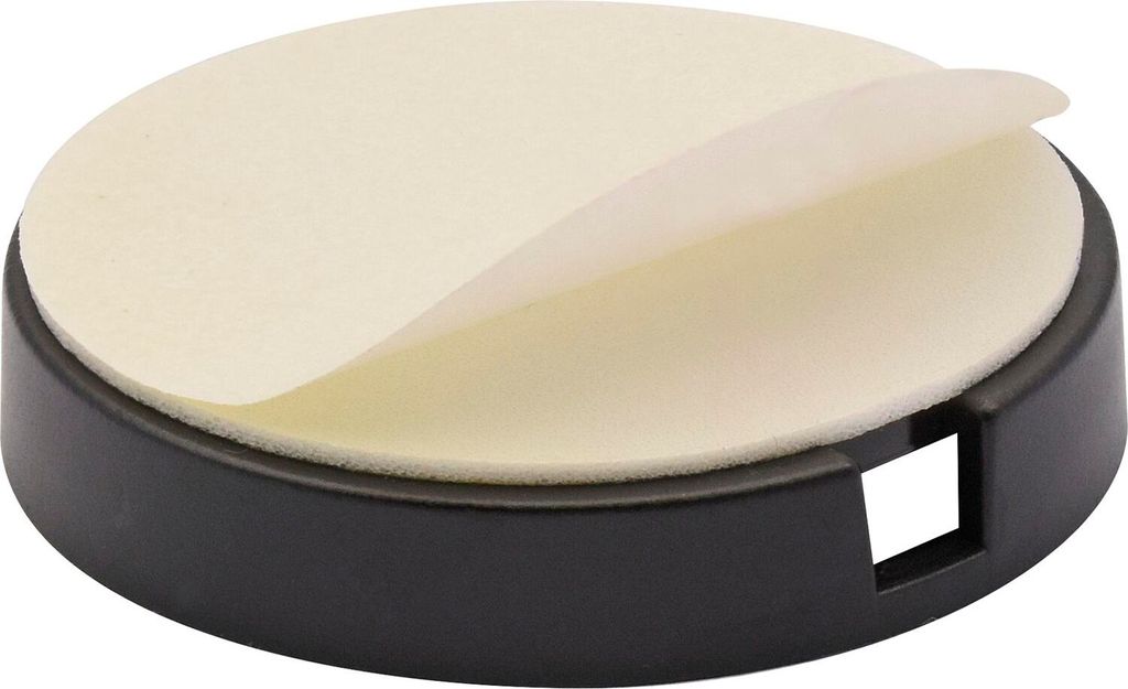 Wagner QuickClick BASIC Möbelgleiter zum Kleben ø 50 mm, Höhe 6 mm, schwarz, 4 Stück