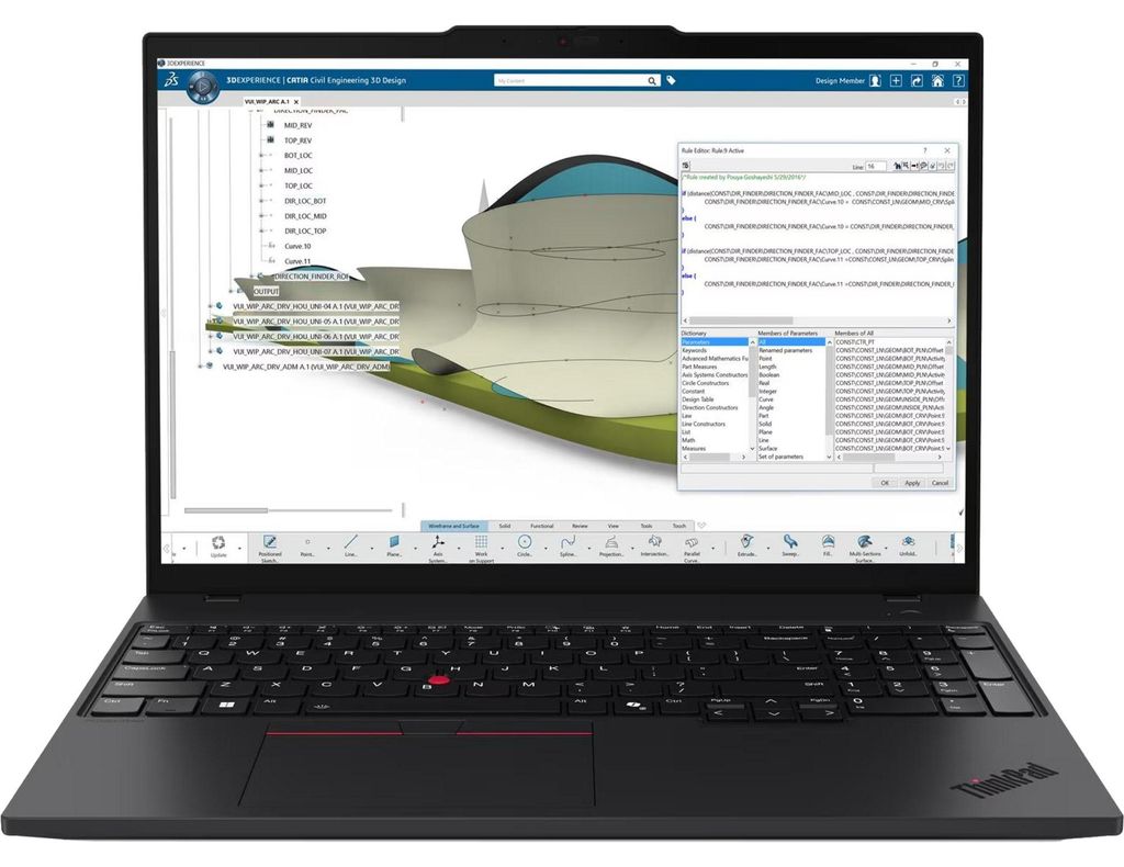 Lenovo ThinkPad P16s Gen 4 21QR - 180°-Scharnierdesign - AMD Ryzen AI 7 PRO 350 / 2 GHz - AMD PRO - Win 11 Pro - Radeon 860M - 32 GB RAM - 512 GB ...