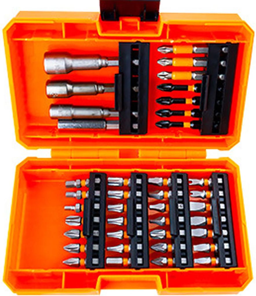 39 PCS Drill Bit Set Schlagschrauber Bits und Schraubendreher Bits Set für Schraubendreher und Holz Metall Zement Bohren mit Storage Case