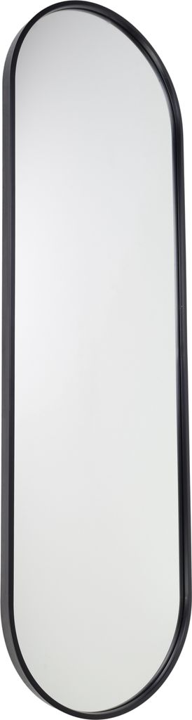 Fragix Ganzkörperspiegel, Metall, Schwarz, Oval, 130x40, Produktbild 