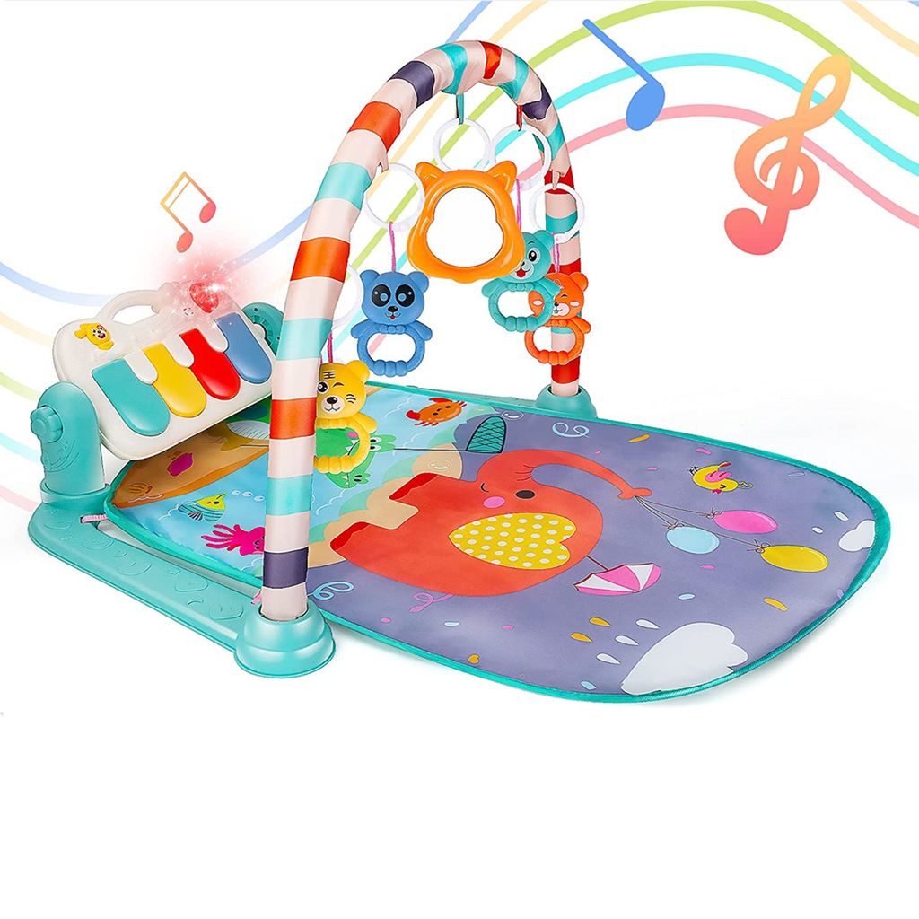 3in1 Spielmatte Baby Krabbeldecke Spieldecke Spielboge Babydecke Spielzeug Music 