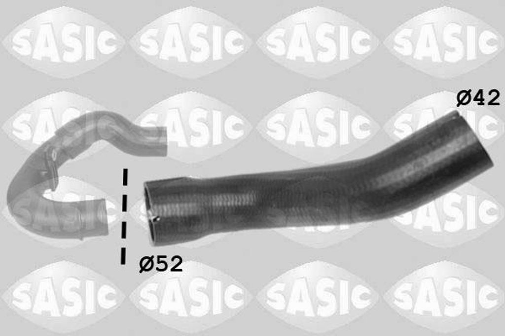 SASIC 3356080 Turbo Ladeluftschlauch für FIAT DOBLO Kasten/Kombi (263) Doblo Cargo (223) Doblo Kombi (119, 223) Doblo Kombi (263)