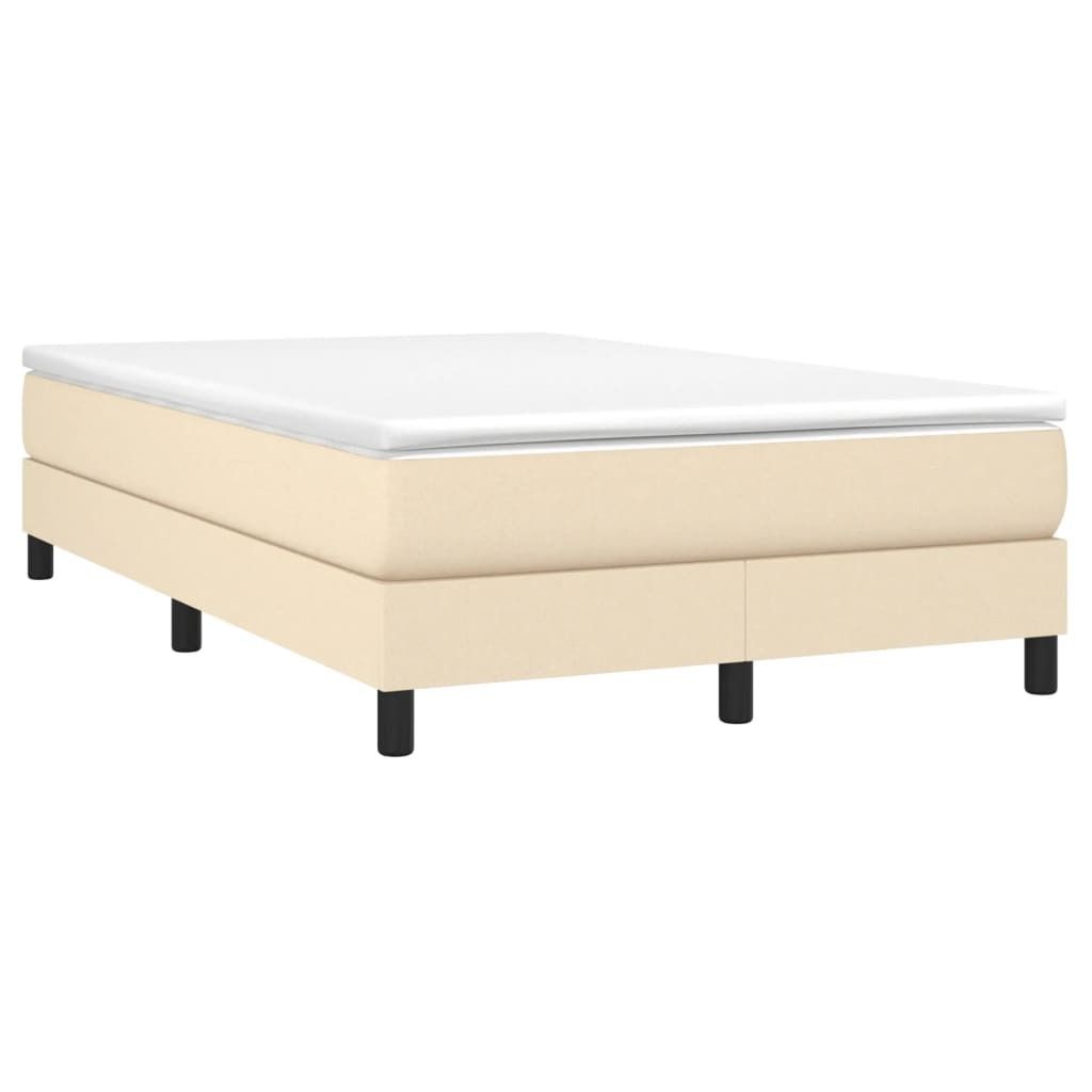 Hochwertigen Möbel Klassische Betten - Creme BoxspringBettgestell - Doppelbett Creme 120x200cm Stoff NEU1704788