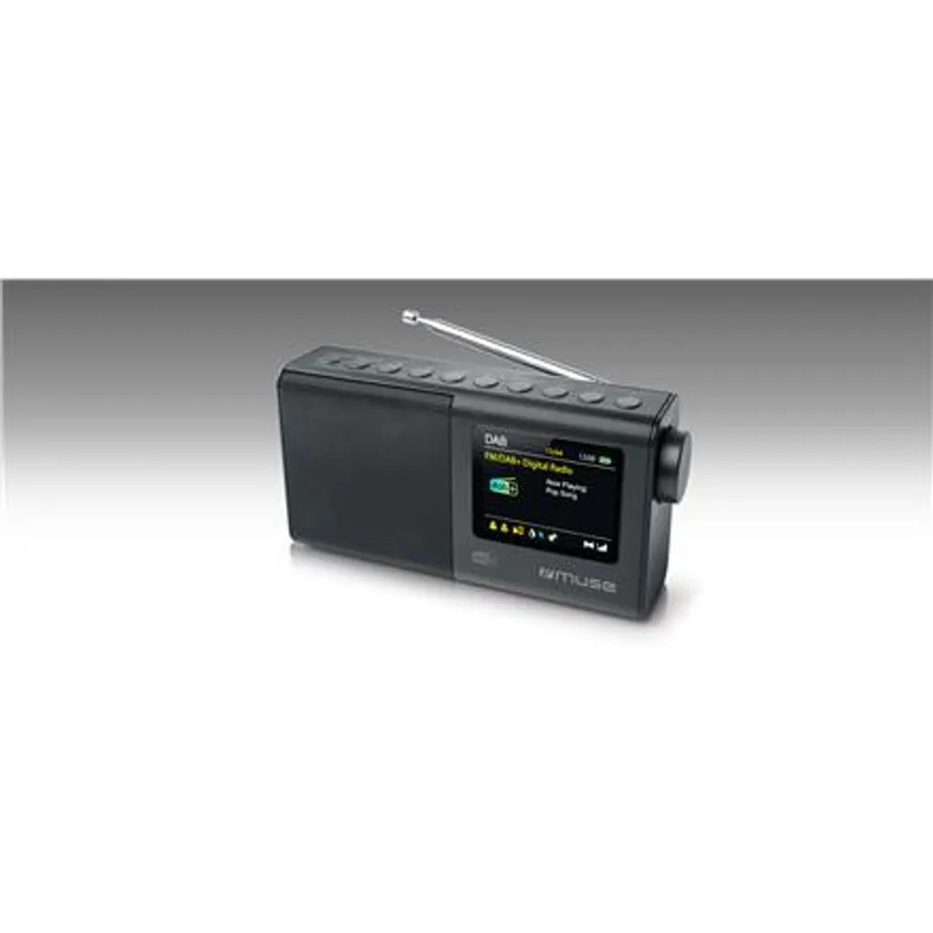 Muse M-117 DB Radio Portable DAB+ et FM avec Entrée AUX - Noir Élégant