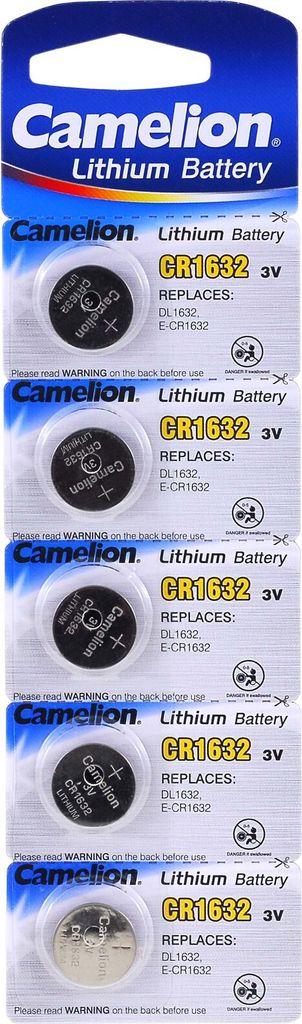 Lithium Knopfzelle Camelion CR1632 5er Blister Produktbild 