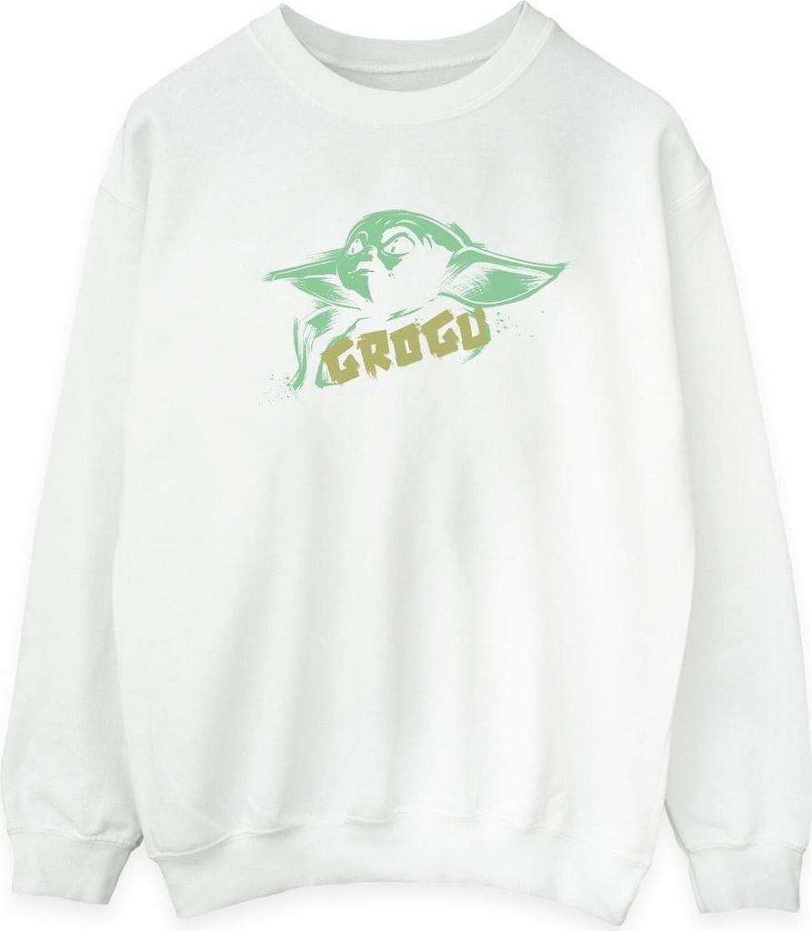 Star Wars - "The Mandalorian The Child" Sweatshirt für Herren BI46656 (XXL) (Weiß)