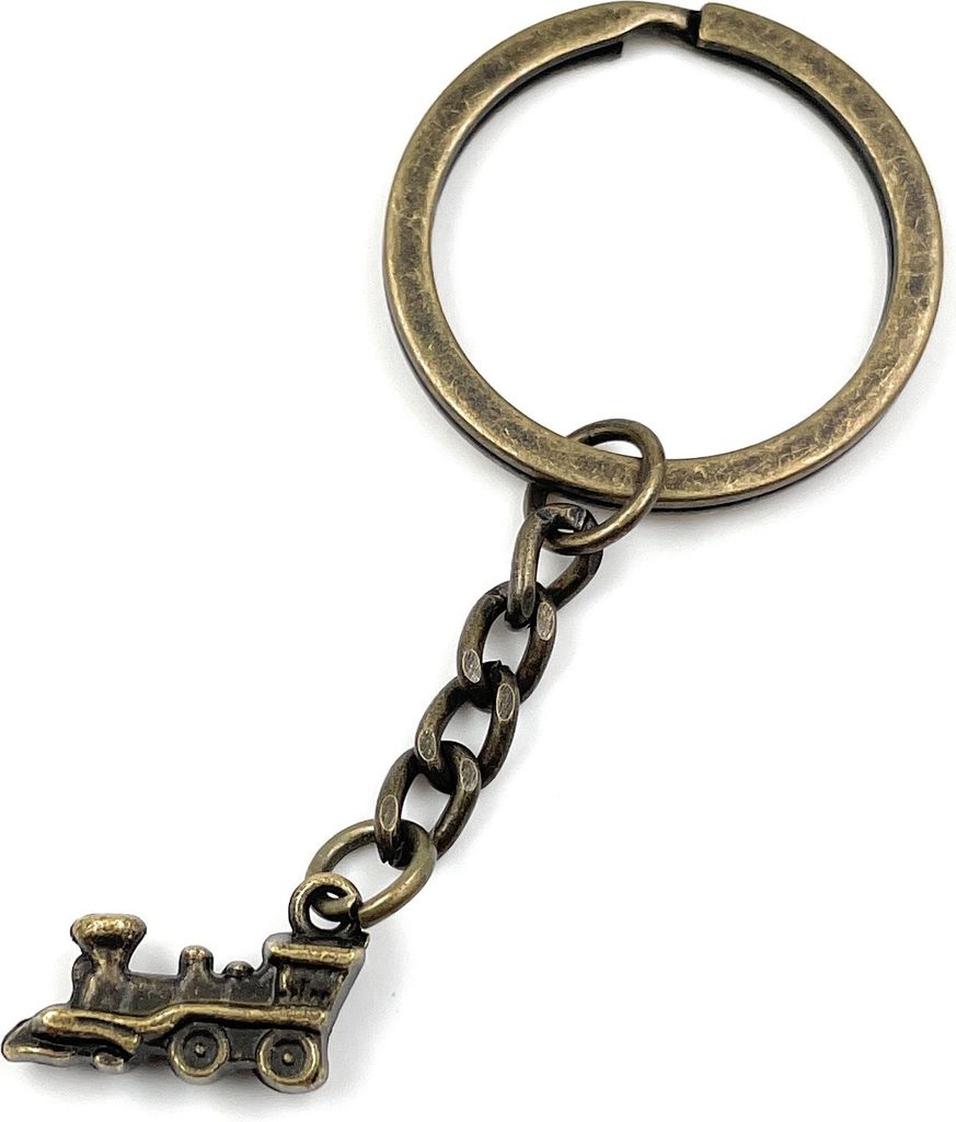 Onwomania Lokomotive Zug Lock Schlüsselanhänger Metall Produktbild 