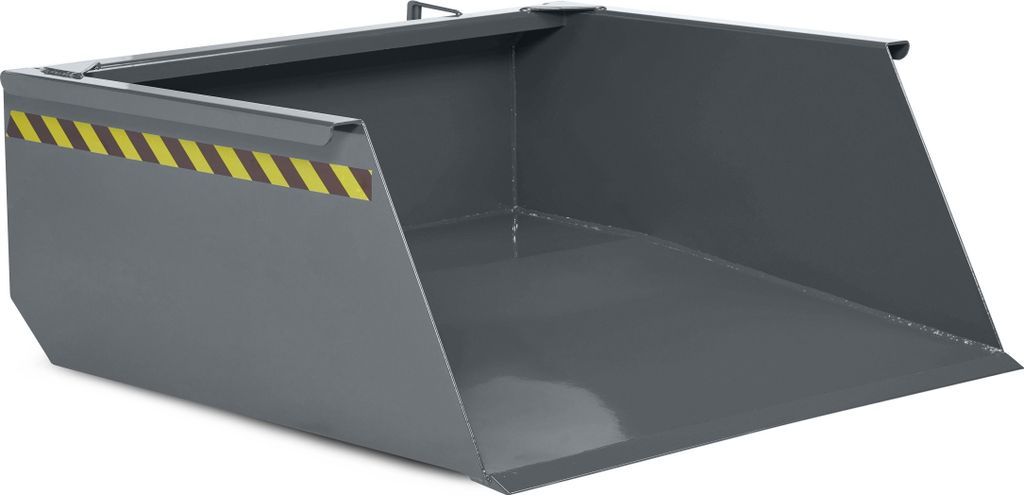 RR Industrietechnik Staplerschaufel Typ RS-50 1130x1650x550mm 500dm³ RAL 7005 Mausgrau