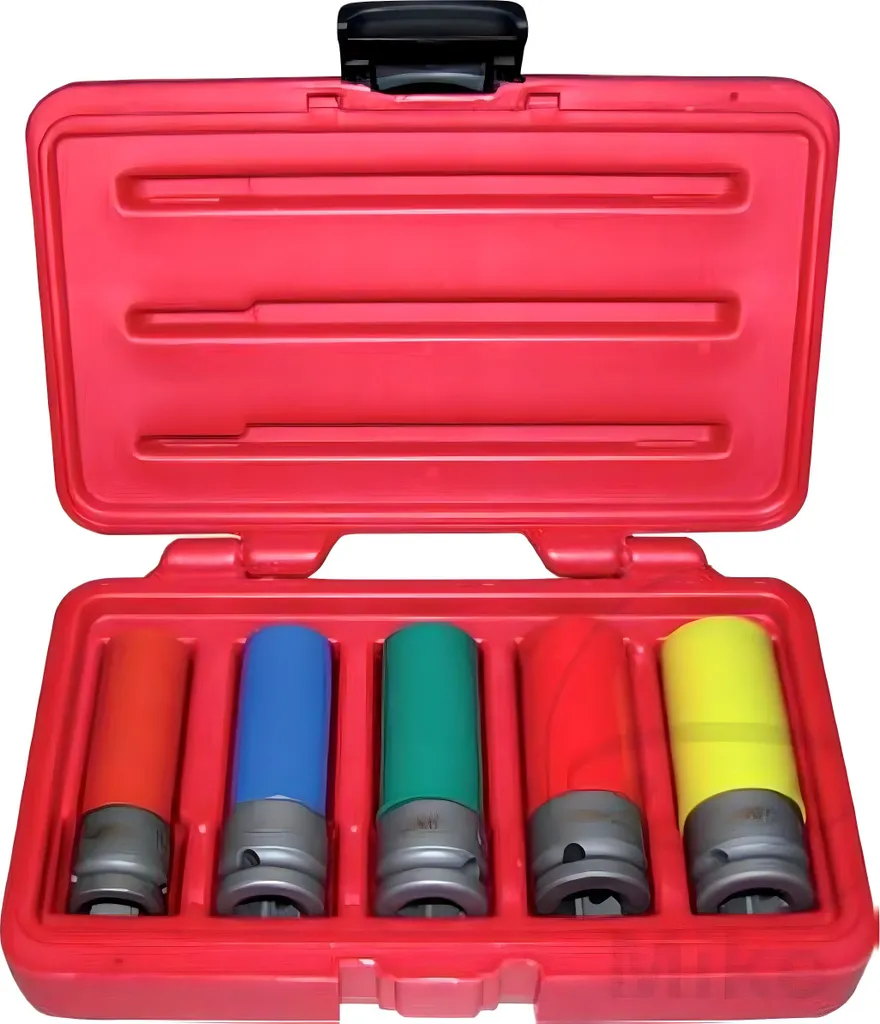 Coffret de douilles à choc 1/2 pouce pour jantes alu JMP 5 pièces