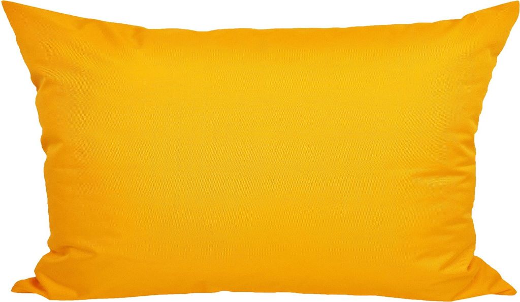 JACK 40x60cm Outdoor Lounge Kissen Dekokissen inkl. XXL-Füllung Wasserabweisend Sitzkissen Garten Stuhl Lotus Effekt, Farbe:Gelb