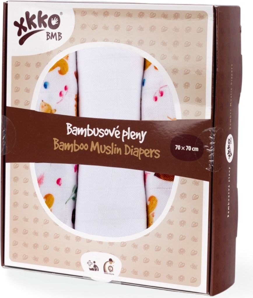 XKKO BMB Bambusová plienka, Digi - Wild Forest MIX, 3ks, Obrázok produktu 