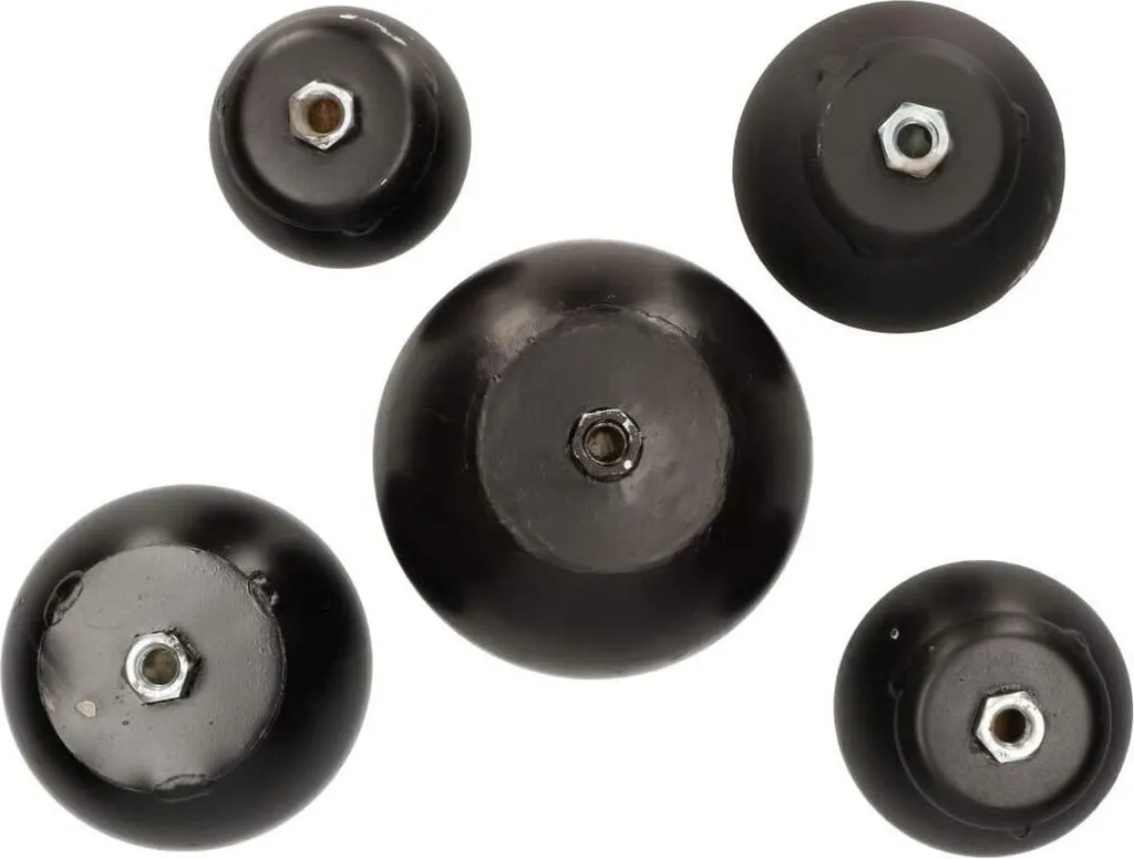 KOTARBAU Peso di trazione 2,5 kg Per spazzola per camino Peso a sfera Pulizia camino Spazzola per camino Adatta a qualsiasi tipo di spazzola Pulizia camino Ghisa