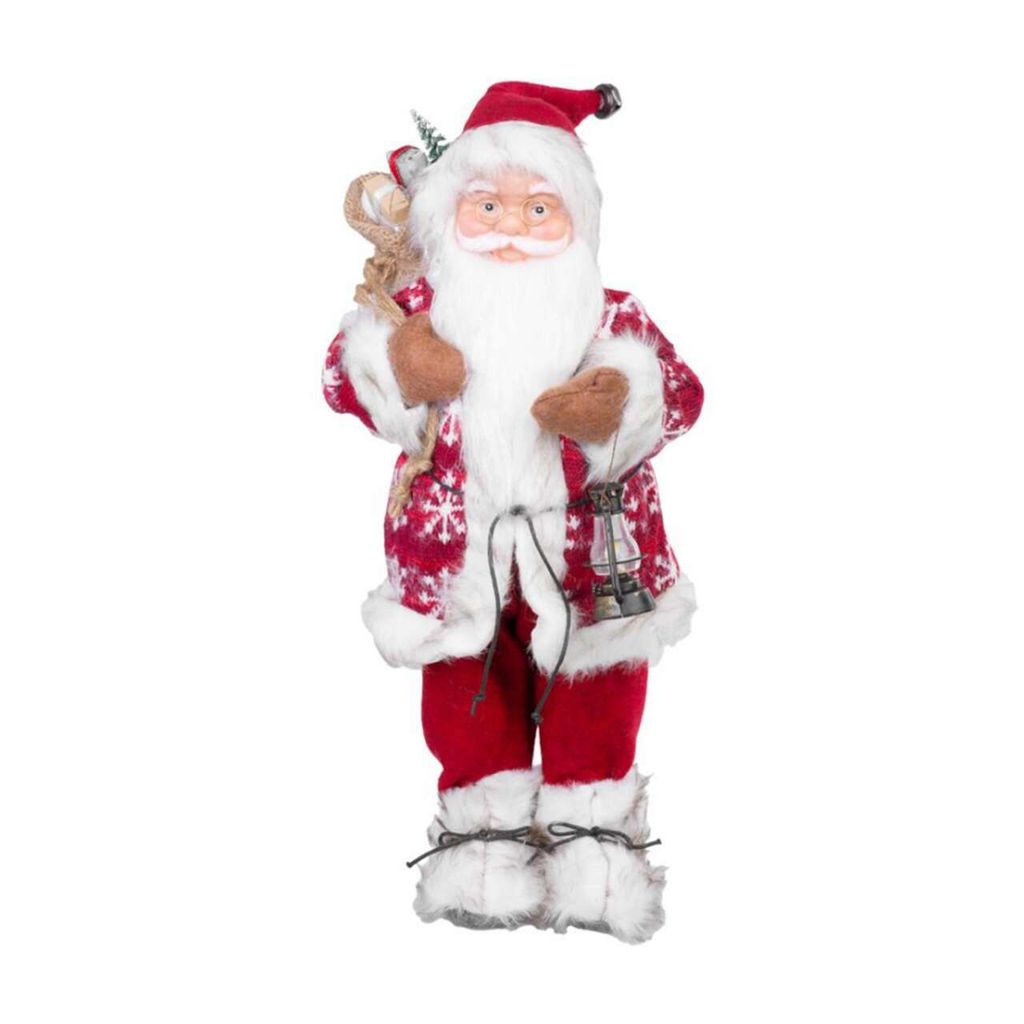 Dekoration MagicHome Weihnachten, Santa stehend, rot, 60 cm