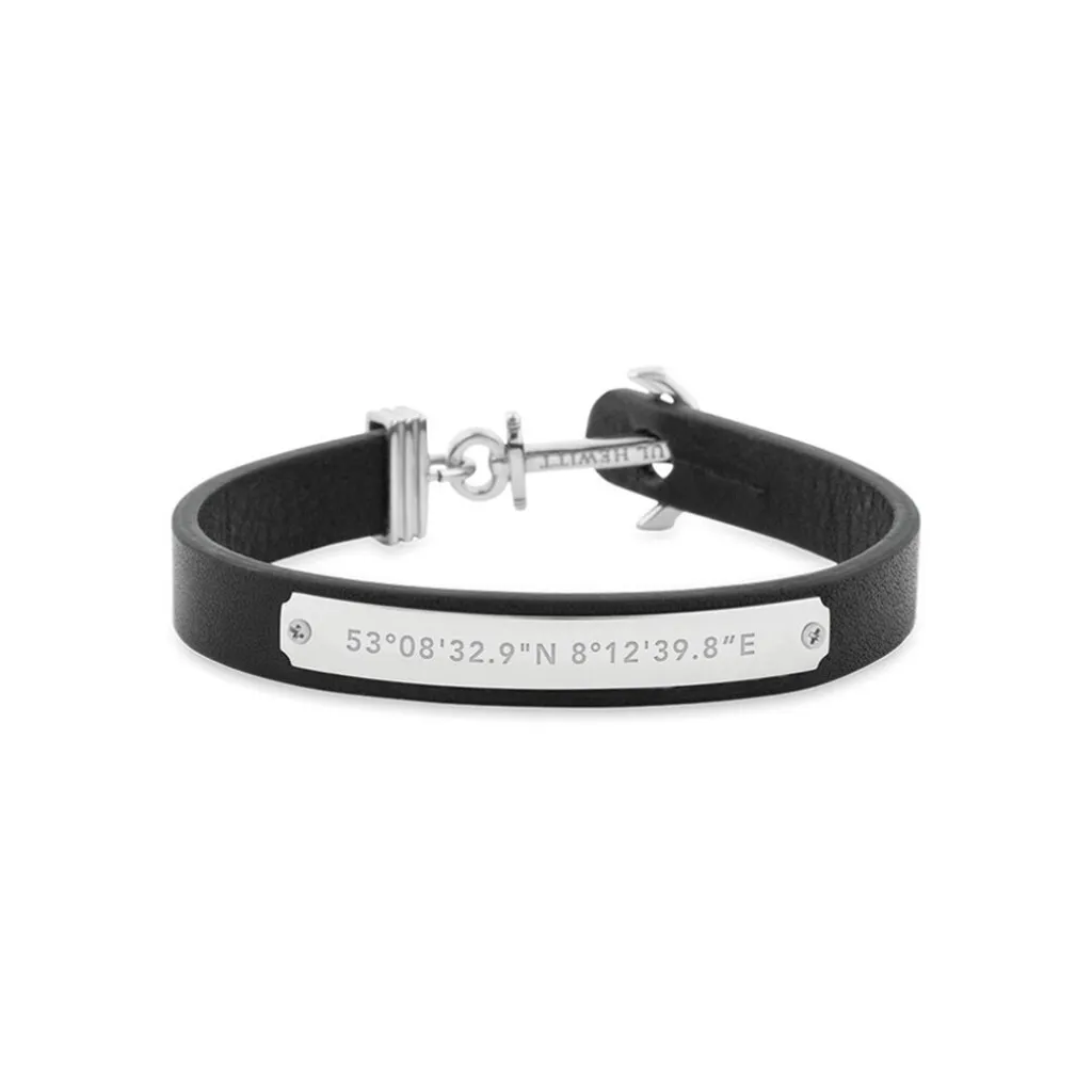 Bracciale PAUL HEWITT Starboard Donna – Acciaio Con Finitura Oro Rosato E Inserti In Marmo Bianco, Regolabile
