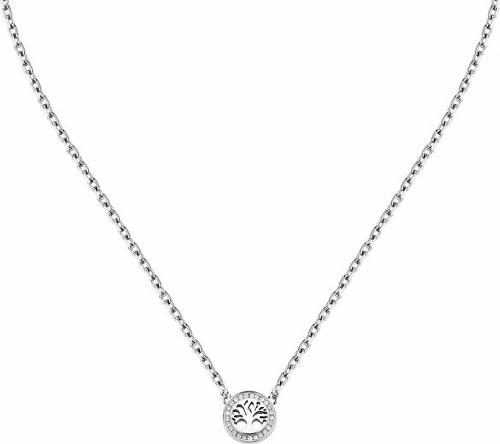 Damenhalskette Tree of Life Talismani SAQE46 aus Stahl