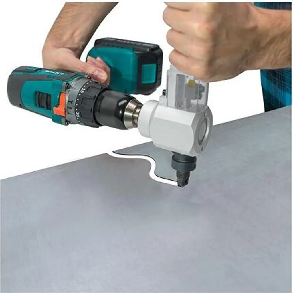 Accessoire pour découper la tôle avec une perceuse travaux métal bois