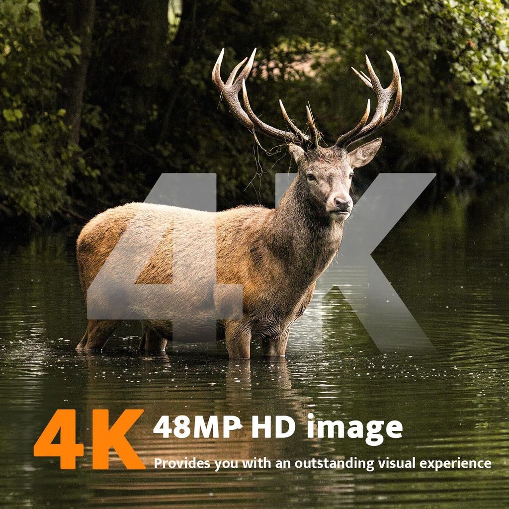 Kamera pro volně žijící zvířata 4K 48MP solární kamera pro Obrázek produktu 2
