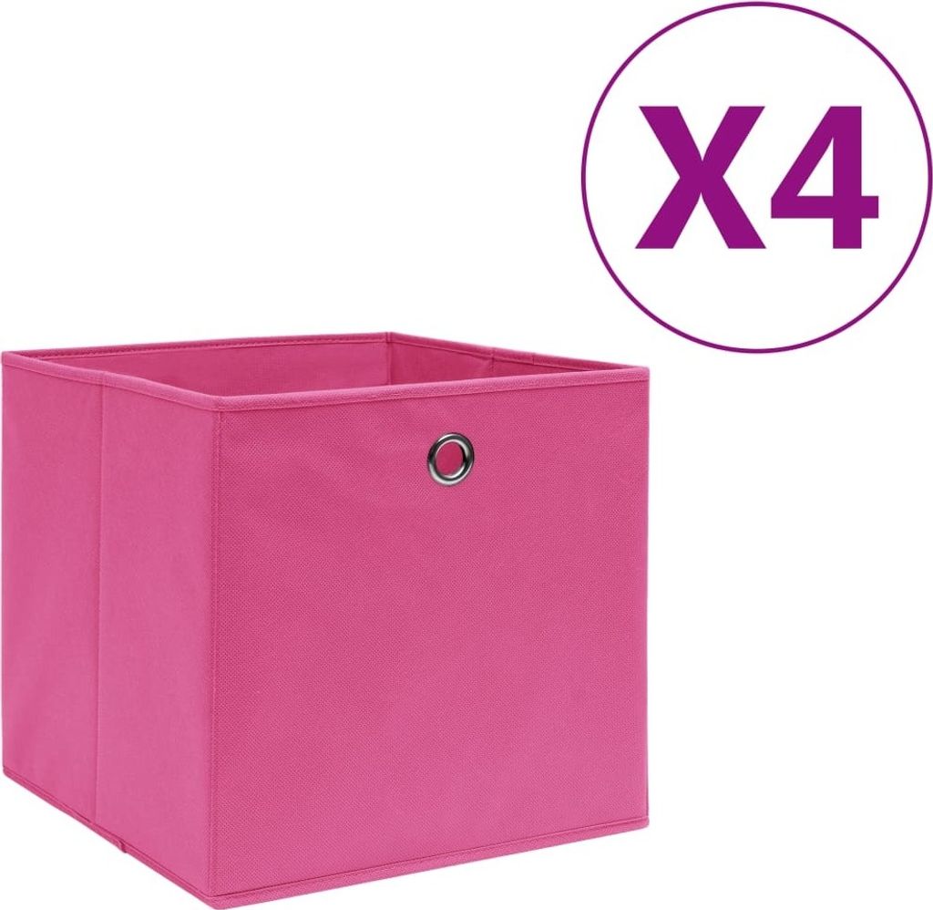 "im Sonderangebot"Aufbewahrungsbox - modernes Design - Kleiderschrank Organizer -en 4 Stk. Vliesstoff 28x28x28cm Rosa Promotion562440 - Aufbewahrun...